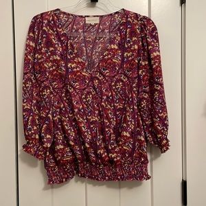 Melloday - Size M - V-neck wrap front top